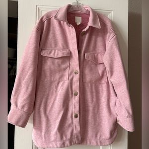 H&M Pink Oversized Shacket